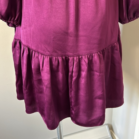 LILLY PULITZER Amarena Cherry Deacon Vneck Dress Satin Flowy Size 6 NEW - Picture 10 of 13